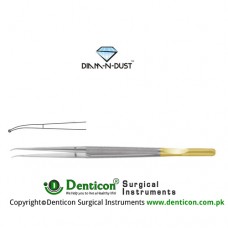 Diam-n-Dust™ Micro Ring Forcep Curved - With Counter Balance Stainless Steel, 15 cm - 6" Diameter 1.0 mm Ø